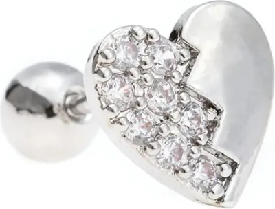 Produktbild von Piercing-Ohrring HE-23589 - Silber,  KP23589