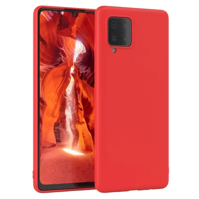 Produktbild von EAZY CASE - TPU Hülle für Samsung Galaxy A42 5G, TPU Case stoßfeste Handyhülle, weiches Cover mit Kameraschutz, Silikonhülle in Rot