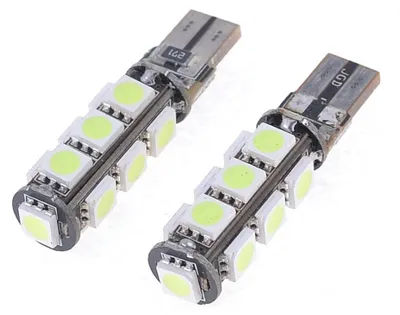 Produktbild von LED-Diodenlampen für Positionslicht (T10/W5W), 13 SMD, 12 V, 5 Lichtfarben, Canbus - fehlerfrei, ohne Fehlermeldung