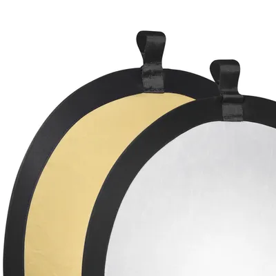 Immagine prodotto di Walimex Riflettore pieghevole Oro Argento Ø56cm pieghevole incl. borsa per fotografia
