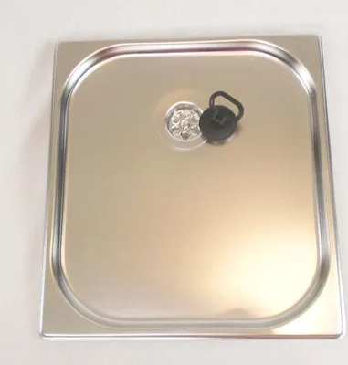 Produktbild von 1 1/2" Edelstahl Spüle Spülbecken Tropfmulde 325x265x20 mm Abtropffläche Markt
