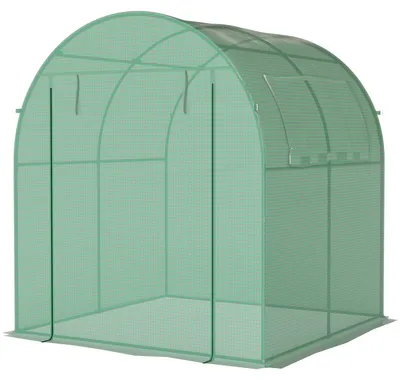 Produktbild von Outsunny Gewächshaus, 180 x 180 x 200 cm Foliengewächshaus mit Rolltür