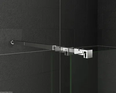 Produktbild von 73-120cm flexiblen Stabilisatoren Chrom glänzend für 6-10mm Duschkabine Duschwand walk in Glaswand