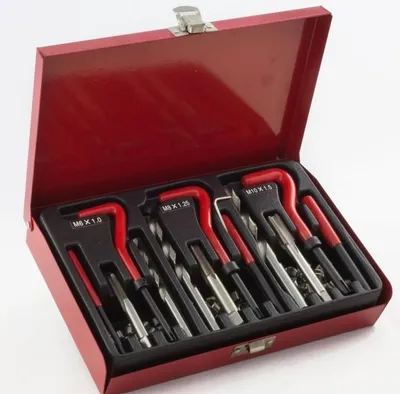 Produktbild von Innen Gewindereparatur Gewinde Reparatursatz 88tlg Werkzeug M6 M8 M10 (FTXC1088)
