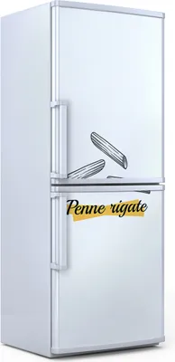 Produktbild von Kühlschrankdekoration  60x180 cm  Aufkleber auf dem Kühlschrank - Italienische Nudeln Pasta