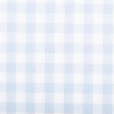 Produktbild von Baumwollstoff Popeline Vichy Karo hellblau weiß Meterware