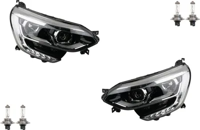 Produktbild von Scheinwerfer passend für Renault Megance IV 15- mit H7 H7 Satz L R 260609169R 260100506R Johns
