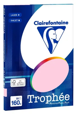 Image de Papier à photocopie Pollen A4 160 g/m² 50 feuilles rose