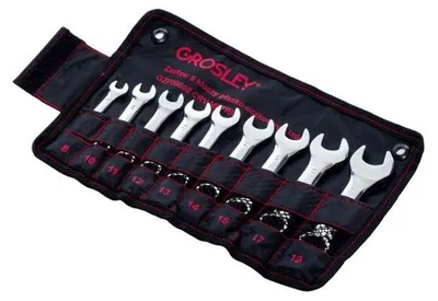 Produktbild von GROSLEY Ring- / Gabelschlüsselsatz GR50087 Chrom-Vanadium-Stahl