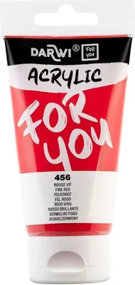 Zdjęcie produktu dla Darwi Dfy Farba akrylowa Fire Red 75 ml 1 szt.