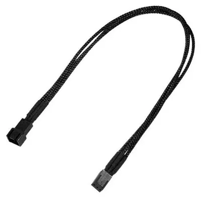 Produktbild von Nanoxia NX3PV3E, 0,3 m, Molex (3-pin), Molex (3-pin), Männlich, Weiblich, Schwarz