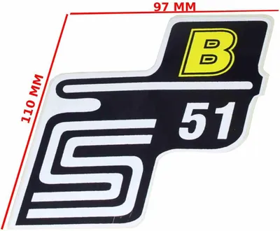 Immagine prodotto di Adesivo Simson S51 B Giallo