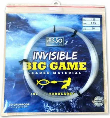 Immagine prodotto di Asso Invisible Big Game 20 m, fluorocarbonio trasparente, 0,700 mm, trasparente, 0,700 mm