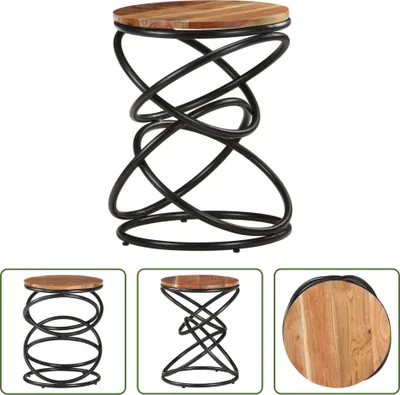 Produktbild von The Living Store Beistelltisch 40x40x52 cm Akazie Massivholz