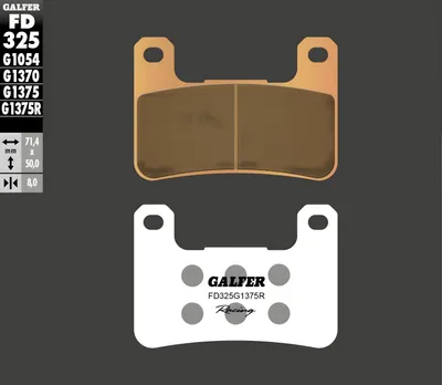 Immagine prodotto di Pastiglie freno Galfer FD325G1375R Metallo sinterizzato Racing SPORT