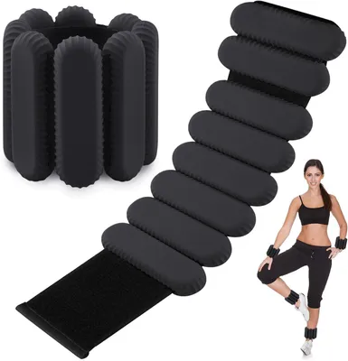 Zdjęcie produktu dla Obciążniki na nadgarstki i kostki 2 sztuki, regulowane 14-23 cm, do fitnessu
