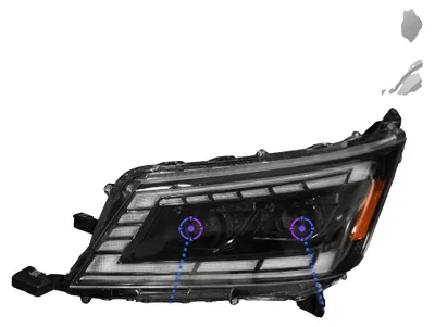 Obrázek produktu pro Světlometová jednotka, kompatibilní s LED světlomety Toyota Hiace 2019-2020, jasné osvětlení, odolná konstrukce, plně LED