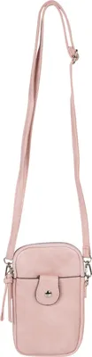 Produktbild von styleBREAKER Damen Umhängetasche klein mit Reißverschluss, Mini Bag Handtasche Einfarbig verstellbar, Handytasche 02012382