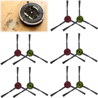 Produktbild von 10 Stück Seitenbürsten-Ersatzteile für Saugroboter Ecovacs Deebot: Seitenbürsten-Ersatzteile Zubehör Setfür Saugroboter Ecovacs DEEBOT x 1 /T5/N5/T8/T9/T10 Schwarz