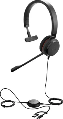 Produktbild von Evolve 30 II, USB C/A MS Mono, Headset