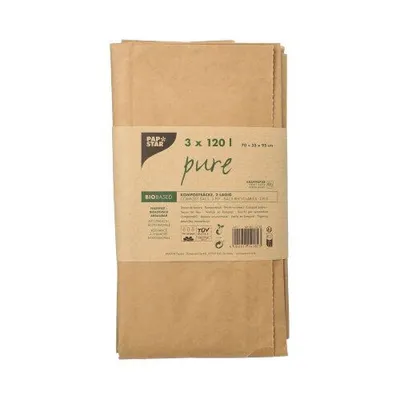 Produktbild von Papiermüllsäcke 120L 95 x 70 x 25 cm, 3 Stück.