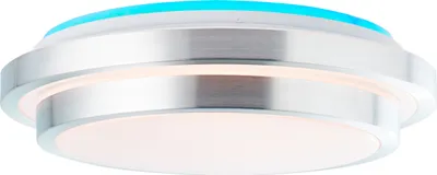 Imagen del producto de Lámpara de techo LED BRILLIANT VILMA, diámetro 41 cm | Lámpara de techo funcional con atenuación continua mediante control remoto | Color de la luz ajustable | 24W, 2500 lúmenes, 3000 - 6500 Kelvin | Metal/plástico