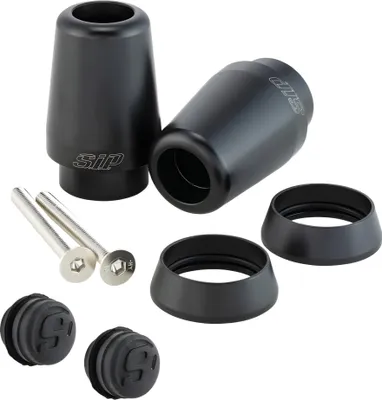 Produktbild von Lenkerendengewichte SIP Series Pordoi 60mm Ø 38mm schwarz matt für Vespa GTS, GTS Super, GTV, GT 60, GT, GT L 125-300ccm