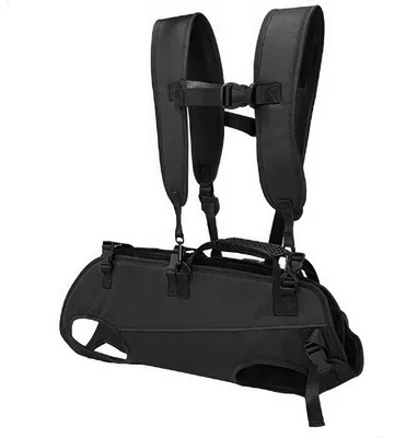 Produktbild von Hunderucksack Tragetasche für kleine & mittelgroße Hunde, atmungsaktiv, Fronttrage mit 4-Bein Design, verstellbar, Reise & Outdoor