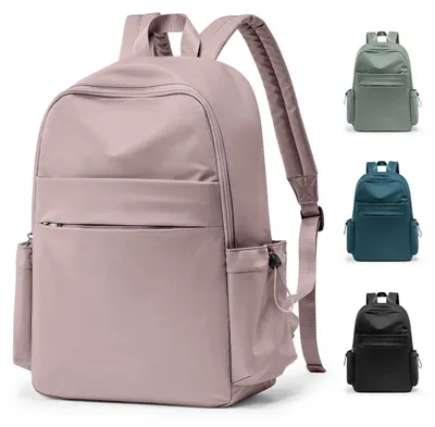Produktbild von Schulrucksack Mädchen Jungen Rucksack Schule Teenager, Wasserdicht, Laptopfach, Rosa-Lila, 45x34x14cm