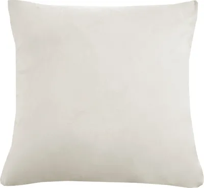 Produktbild von Kissenhülle - Creme - Samt - 50 x 50 cm - mit Reißverschluss