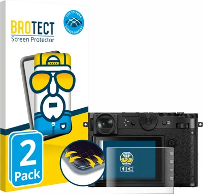 Produktbild von 2x BROTECT Fullscreen Schutzfolie für Fujifilm GFX 100RF Displayschutz Folie Fullcover Klar Transparent