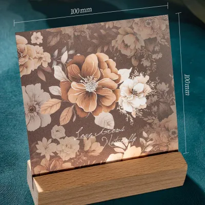 Image de Lot de feuilles décoratives, 40 feuilles, de couleurs variées, pour scrapbooking
