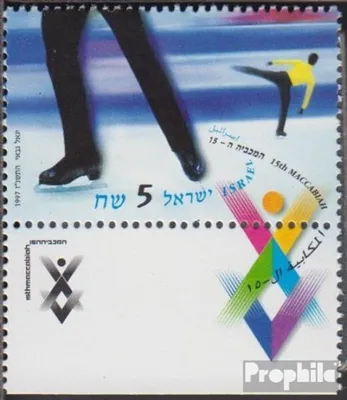 Produktbild von Briefmarken Israel 1997 Mi 1430 mit Tab (kompl.Ausg.) gestempelt Makkabiade