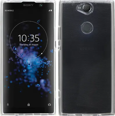 Image de Sony Xperia XA2 PLUS // Housse silicone Housse Case Accessoires Caoutchouc Bumper Coque Housse de protection Accessoires en Transparent @cofi1453®