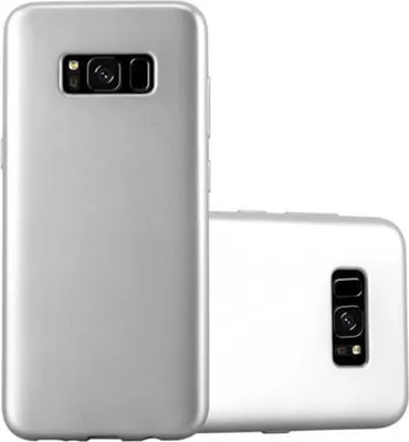 Produktbild von Cadorabo Schutzhülle für Samsung Galaxy S8 Hülle in Silber Handyhülle TPU Silikon Etui Cover Case