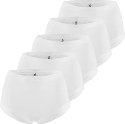 Produktbild von ESGE 5er Pack Basic - Feinripp Taillenslip Slips mit höherem Schnitt in weicher und natürlicher Feinripp-Qualität aus Baumwolle, Atmungsaktiv und hautfreundlich, Elastischer Softbund