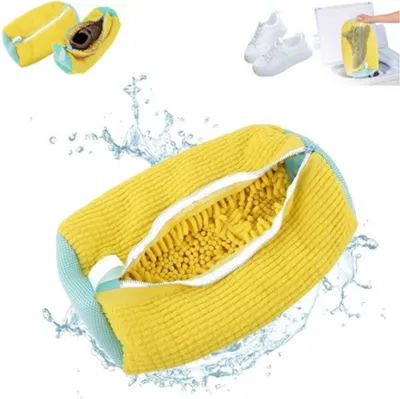 Produktbild von 2 Stück schuhwaschbeutel waschmaschine,Sneaker schuhwaschbeutel, Langlebiger und wiederverwendbarer schuhbeutel waschmaschine,10000+Flaum,(39*20cm)