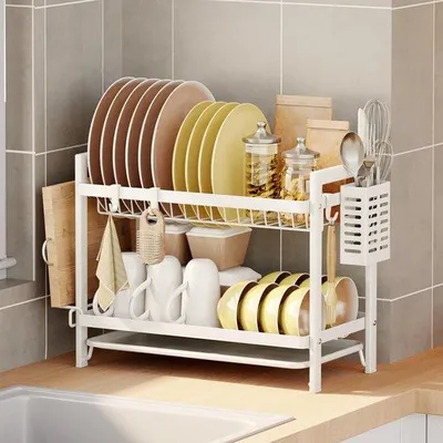 Produktbild von Abtropfgestell für die Küche - Weiß, praktisch und platzsparend