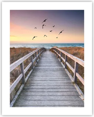 Produktbild von Poster - Poster ohne Rahmen - Eintrag auf der Strand - 40x50 cm - Wand Bild - Wanddeko - Wandbilder - Kunstposter - Wandposter - Bilder - Kunstdruck - Wanddekoration - Wandbild - P2XPA40x50-4647