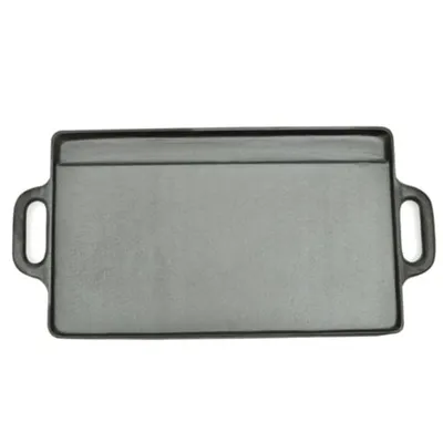 Produktbild von vidaXL Grillplatte Wendeplatte 2 Stk. Gusseisen 38x23 cm