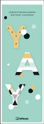Produktbild von Immerwährender Kalender für Geburtstage & Feiertage, Muster-Design, 14,85 x 42 cm
