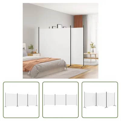 Immagine prodotto di The Living Store Paravento 3 pz. Paravento Bianco 525x180 cm