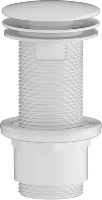 Produktbild von Sapho Nicht verschließbare Waschbecken-Ablaufgarnitur 5/4" 5/4", große Stopfen, 10-80mm, ABS / weiß