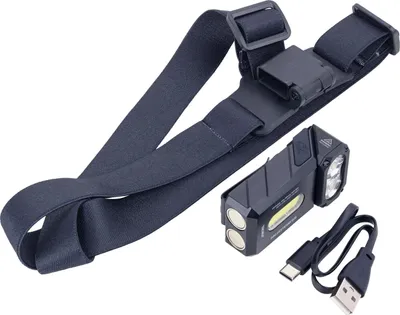 Produktbild von TROIKA Taschenlampe ECO KNICKLICHT DUO – knickbar und multifunktional: Arbeits-/Sicherheits-/ und Stirnlicht – 6 Leuchtfunktionen