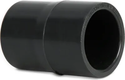 Produktbild von PVC Reduziermuffe | 63/50 x 50 mm | Klebestutzen/Klebemuffe X Klebemuffe | PN16 | Grau