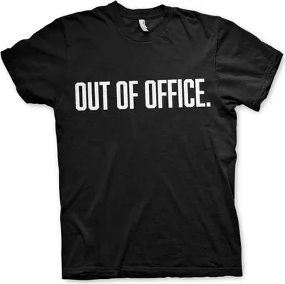 Produktbild von OUT OF OFFICE T-Shirt - Large - Black