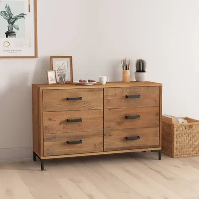 Obrázek produktu pro vidaXL Příborník hnědý 110x35x70 cm Borovicový masiv