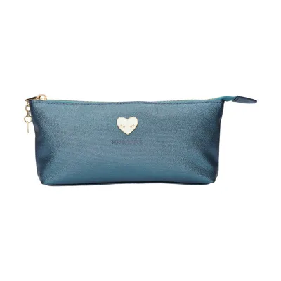 Produktbild von Depesche 10817 TOP Model Federtasche Blau glänzend, mit Goldenen Anhänger, 23 x 13 x 3,5 cm, 100% Polyester