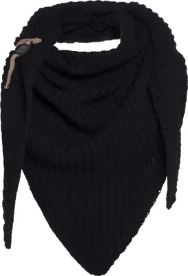 Produktbild von Knit Factory Demy Dreiecksschal - Schwarz - 190x85 cm