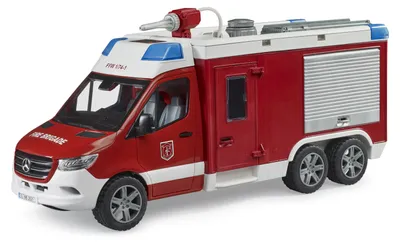 Produktbild von BRUDER MB Sprinter Fire engine, Feuerwehrauto, 4 Jahr(e), Acrylnitril-Butadien-Styrol (ABS), Rot, Weiß